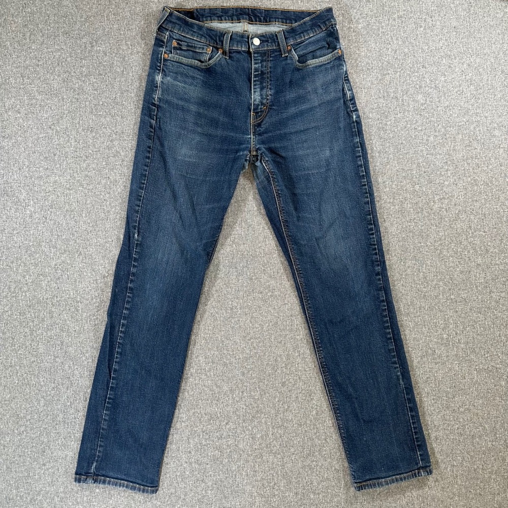 Levis 541 Athletic‎ Taper Mens Jeans 34x34 Dark Wash Indigo Blue Denim Pants